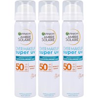 Garnier Ambre Solaire Over Makeup Super UV Protection Mist SPF50 75ml Trio