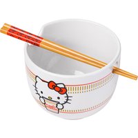 Hello Kitty Nissin Cup Noodles Ceramic Ramen Bowl with Chopsticks - 12.00 Hello Kitty Nissin Cup Noodles Ceramic Ramen Bowl with Chopsticks