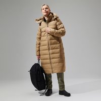 Womens Embo 4in1 Down Insulated Long Jacket - Natural