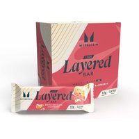 Barrita proteica ligera Layered - 6 x 40g - Chocolate Blanco con Frambuesa