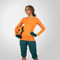 Endura Women's SingleTrack L/S Jersey - Mango | Extra 10% off first order.