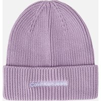 Calvin Klein Jeans, Calvin Klein Jeans Institutional Ribbed-Cotton Blend Beanie Calvin Klein Jeans, Calvin Klein Jeans Institutional Ribbed-Cotton Blend Beanie
