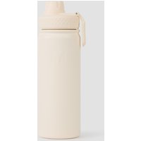 Myprotein UK MyProtein Masterbrand Medium Metal Water Bottle - Natural Cream