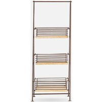 Nkuku, Nkuku Indore Mango Wood Caddy - Aged Brass Nkuku, Nkuku Indore Mango Wood Caddy - Aged Brass