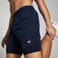 Myprotein UK MP Men's 2-in-1 7  Training Shorts - Navy - XXS