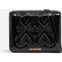 Love Moschino, Love Moschino Women's Big Embossment Crossbody Bag - Nero Love Moschino, Love Moschino Women's Big Embossment Crossbody Bag - Nero