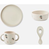 Liewood, Liewood Vivi Printed Tableware Set - Peach/Sea Shell Mix Liewood, Liewood Vivi Printed Tableware Set - Peach/Sea Shell Mix