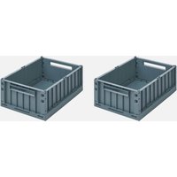 Liewood, Liewood Weston Storage Box Medium - 2-Pack - Whale Blue Liewood, Liewood Weston Storage Box Medium - 2-Pack - Whale Blue