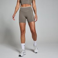 Myprotein UK MP Women's Tempo Contrast Texture Cycling Short - Espresso