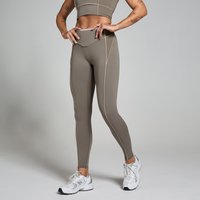 Myprotein UK MP Women's Tempo Contrast Texture Leggings - Espresso