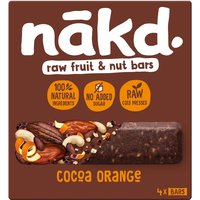 Myprotein UK Nakd Fruit & Nut Bars Cocoa Orange 4 x 35g
