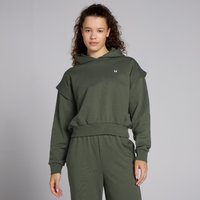 Myprotein UK MP Women's Tempo Graphic Crop Hoodie - Dark Olive - XS