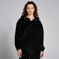 Myprotein UK MP Women's Corduroy 1/4 Zip Hoodie - Black - L
