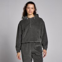 Myprotein UK MP Women's Corduroy 1/4 Zip Hoodie - Gun Metal
