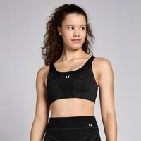 Myprotein UK MP Women's Tempo Seamless Linear Bra - Black - XS