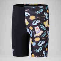 Jungen Schwimmhose mit digitalem Allover-Print Schwarz/Grau Jungen Schwimmhose mit digitalem Allover-Print Schwarz/Grau