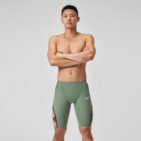 Herren Fastskin LZR Pure Intent 2.0 Schwimmhose mit hohem Bund Grün/Orange Herren Fastskin LZR Pure Intent 2.0 Schwimmhose mit hohem Bund Grün/Orange