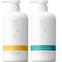 Philip Kingsley Body Building Shampoo 1000ml and Moisture Balancing Conditioner 1000ml Duo