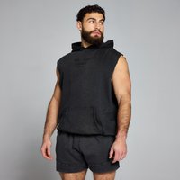 Myprotein UK MP Men's Origin Washed Graphic Sleeveless Hoodie - Washed Black