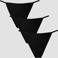 Myprotein UK MP Women's Mid Rise G String (3 pack) - Black - XL