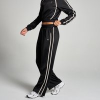 Myprotein UK MP Women's Tricot Track Straight Leg Joggers - Black/White