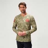 Endura Men's Ltd Grid Floral L/S Tee - Tweed Green | Extra 10% off first order.