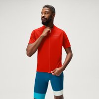 Endura Men's Loop S/S Zipped Jersey - Flame Red | Extra 10% off first order.