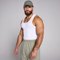Myprotein UK MyProtein MP Men's Origin Ribbed Muscle Fit Tank - White - XS