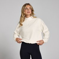 Myprotein UK MyProtein MP Women's Funnel Neck 1/4 Zip Fleece - Soft Cream - S