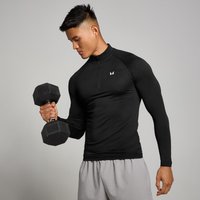 Myprotein UK MyProtein MP Men's Tempo Pillar Graphic Seamless 1/4 Zip - Black