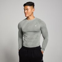 Myprotein UK MyProtein MP Men's Tempo Pillar Graphic Seamless Long Sleeve Top - Storm