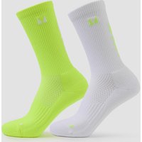 Myprotein UK My Protein MP Move Club Running Socks (2 pack) - Yellow - UK 2-5