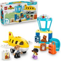 LEGO® DUPLO® Town First Time at the Airport Building Toy for Pretend Play 10443