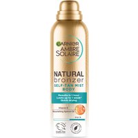 Garnier Ambre Solaire Natural Bronzer Quick Drying Body Self Tan Mist, Dark in One Colour