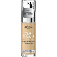 L'Oréal Paris True Match Liquid Foundation with SPF and Hyaluronic Acid 30ml (Various Shades) - 3W Golden Beige