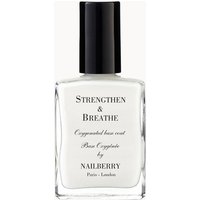 Nailberry Strengthen & Breathe Oxygenated Base Coat in White | Size: 14ml