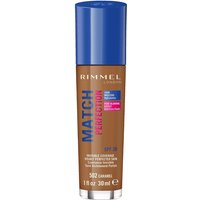 Lookfantastic Rimmel London LSF 20 Match Perfection Foundation 30 ml Verschiedene Farbtöne Caramel