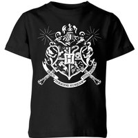 Harry Potter Hogwarts House Crest Kids' T-Shirt - Black - 11-12 Years