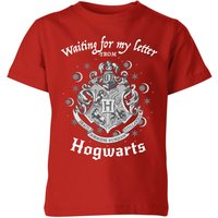 Harry Potter Waiting For My Letter From Hogwarts Kids' T-Shirt - Red - 11-12 Years