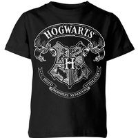 Harry Potter Hogwarts Crest Kids' T-Shirt - Black - 3-4 Years