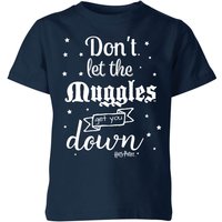 Harry Potter Don't Let The Muggles Get You Down Kids' T-Shirt - Navy - 11-12 Years