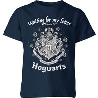 Harry Potter Waiting For My Letter From Hogwarts Kids' T-Shirt - Navy - 3-4 Years
