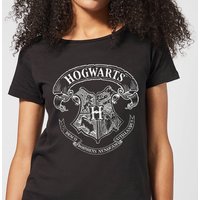 Harry Potter Hogwarts Crest Women's T-Shirt - Black - L