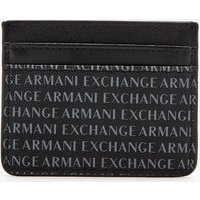 Armani Exchange, Armani Exchange Men's All Over Print Credit Card Case - Black Armani Exchange, Armani Exchange Men's All Over Print Credit Card Case - Black