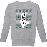 Disney Frozen Olaf Dancing Kids' Christmas Sweatshirt - Grey - 3-4 Years - 19.00 Disney Frozen Olaf Dancing Kids' Christmas Sweatshirt - Grey - 3-4 Years
