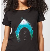 Aquaman Mera Logo Women's T-Shirt - Black - L