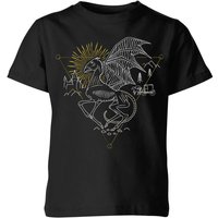 Harry Potter Thestral Kids' T-Shirt - Black - 7-8 Years