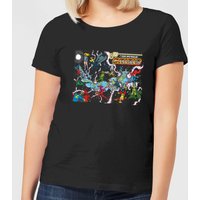 Justice League Crisis On Infinite Earths Cover Women's T-Shirt - Black - L