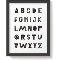 Snüz, Snüz Alphabet Nursery Print - Monochrome Snüz, Snüz Alphabet Nursery Print - Monochrome