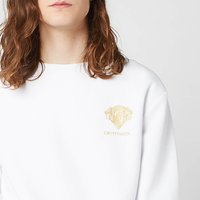 Harry Potter Gryffindor Unisex Embroidered Sweatshirt - White - L